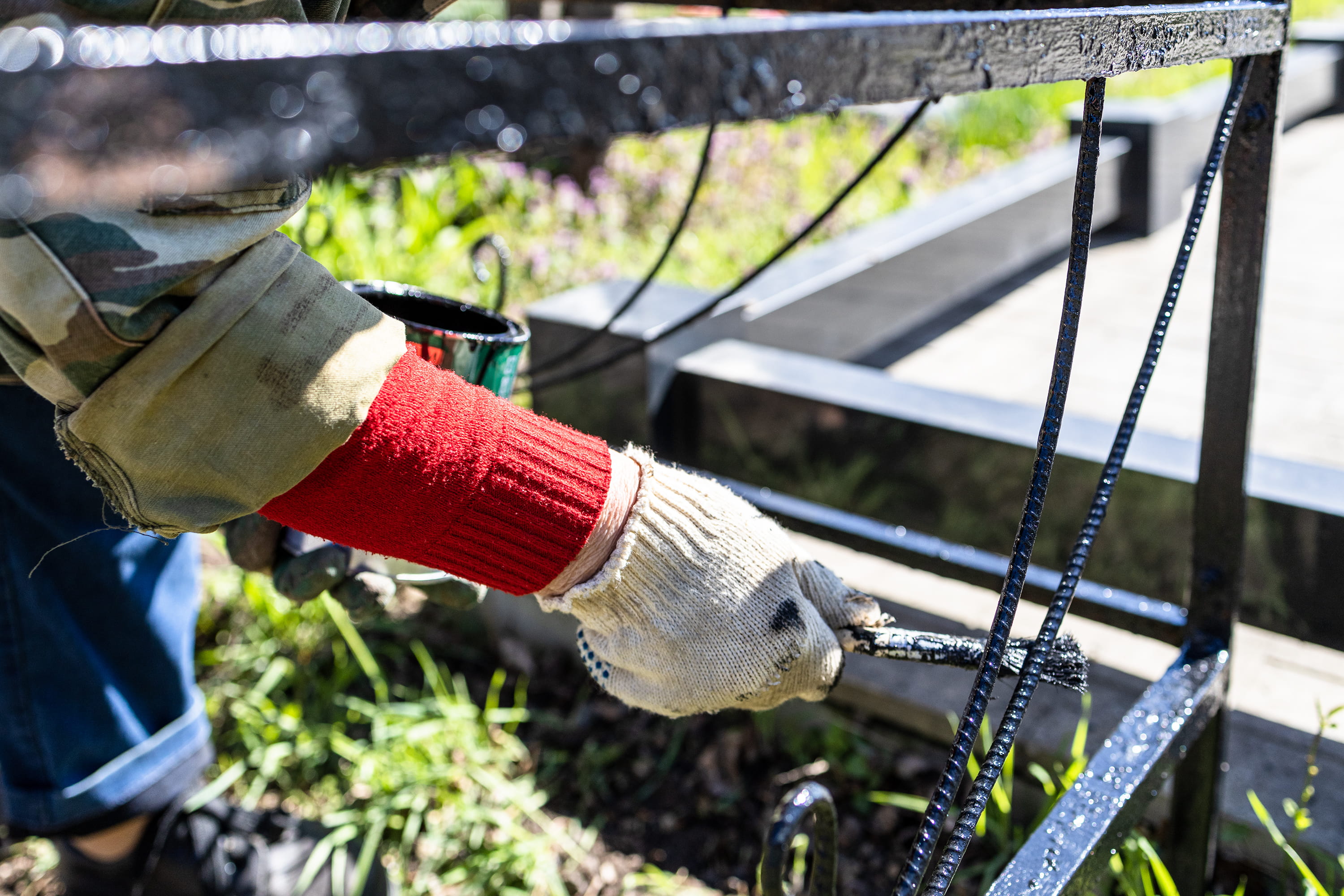Centurion Sys Repairs technician servicing a steel boundary fence and gate motor in Pretoria