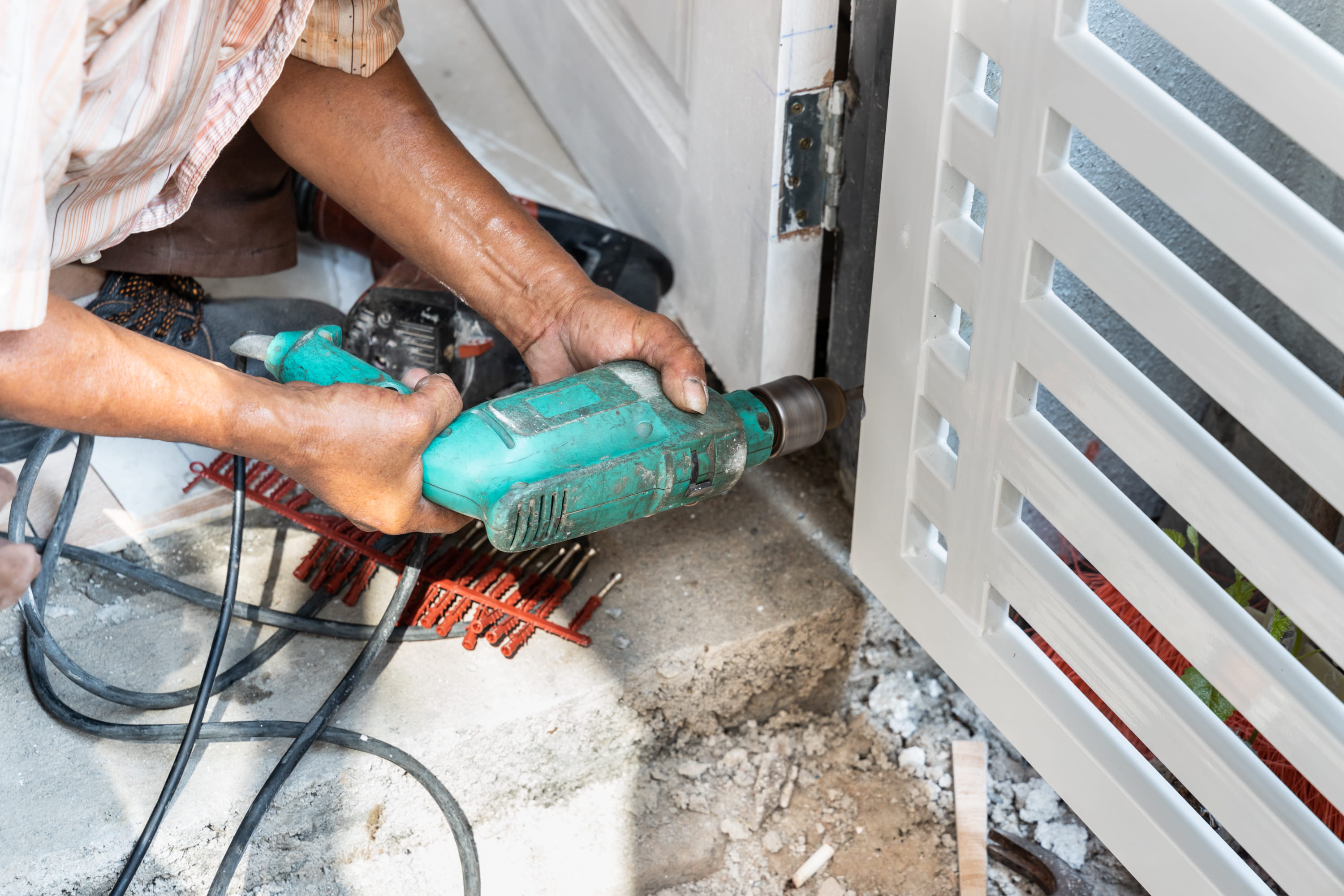 Scheduled gate motor maintenance and servicing by Centurion Sys Repairs technician